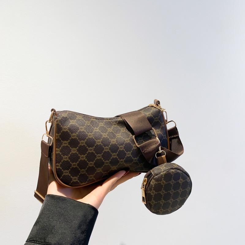 Stylish Street Trend Pu Crossbody Bag For Women Chic Plaid Pattern Small Square Bag