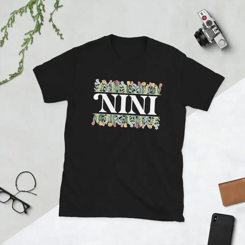 Proud Nini Grandma Appreciation Grandmother T Shirt S разноцветный