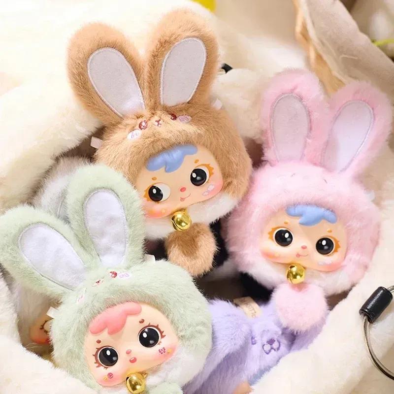 Mini Wealth Rabbit Series Mysterious Vinyl Plush Blind Box Toy Backpack Doll Pendant Ornament Girl Birthday Gift