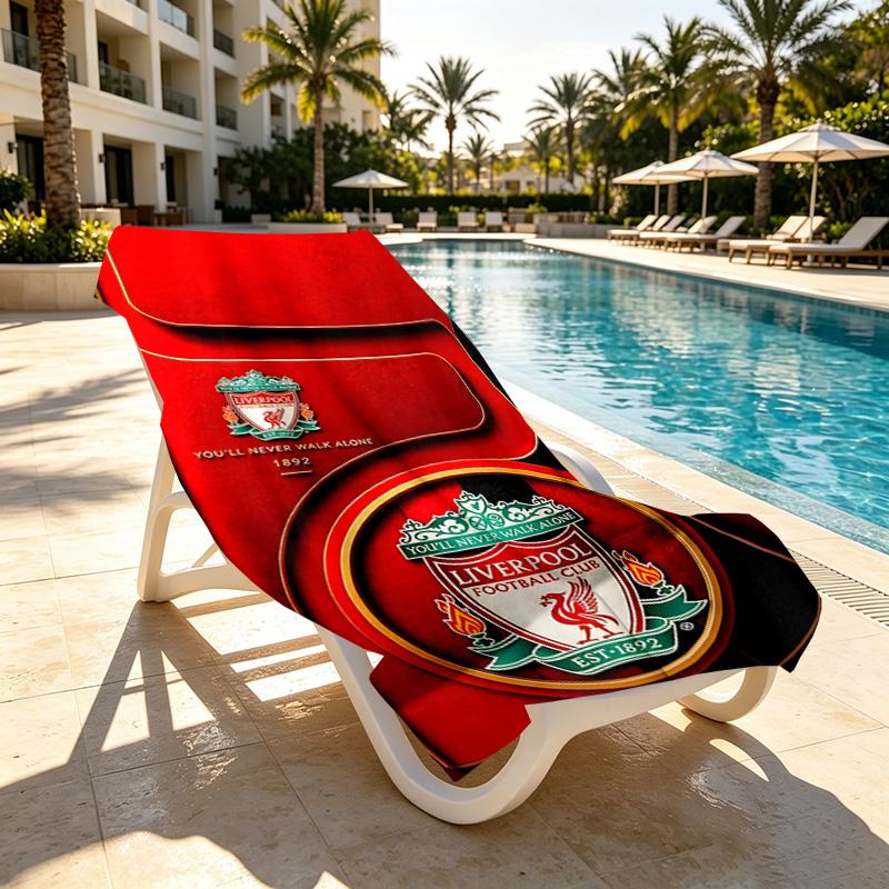 Football club.C Print Beach Towel Design, Soft, Lightweight. for Home Bathroom, Spa, Pool, Yoga, Surfing, Camping, Gift for Family, Friend