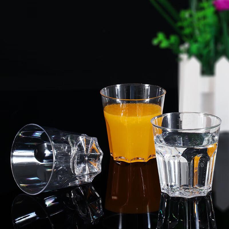 Fang Cao Di 175ml Octagonal Thickened Disposable Hard Plastic Cups