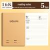 16K Kraft Paper Notebook for Primary & Junior High Students: English Composition, Chinese, Math, & Pinyin Practice Book
