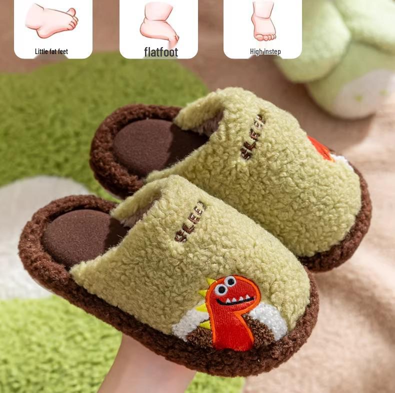 Rutschfeste Winterhausschuhe für Kinder: Gemütliche Baumwolle für drinnen für Jungen & Mädchen