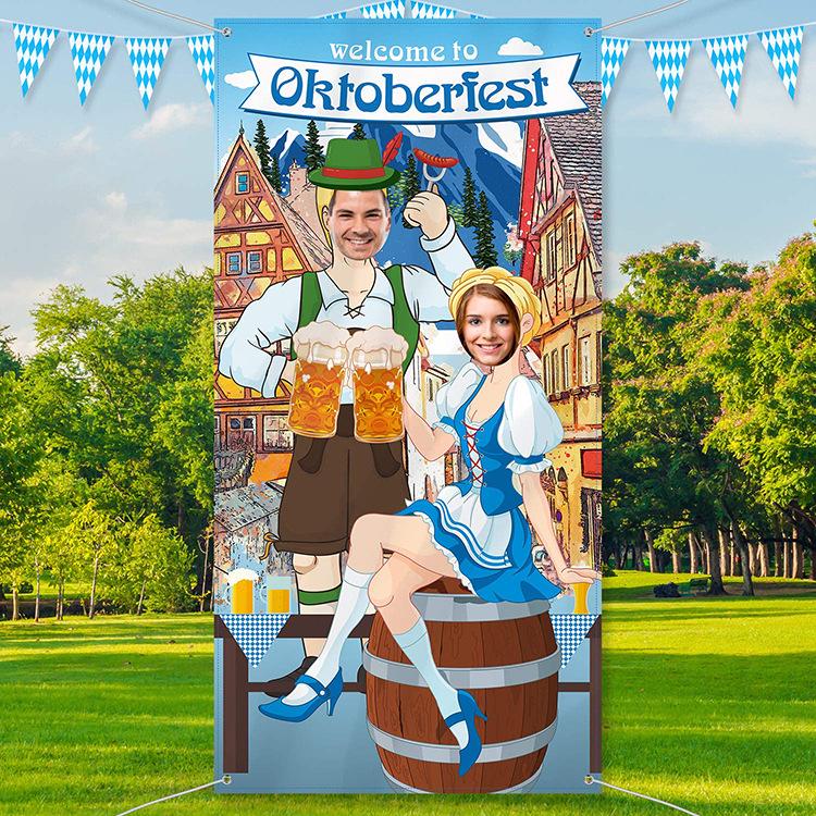 Oktoberfest Munich Flag Banner for Door Decoration