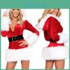 Women Deluxe Mrs Santa Claus Christmas Fancy Dress Costume For Festive Celebrations