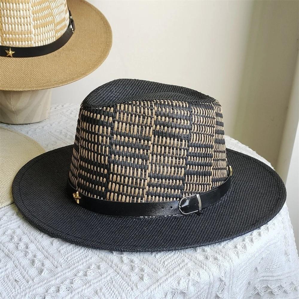 Summer Fashion Wide Brim Hat Simple Design Jazz Top Hat Top Hat Panama Hat  Jazz Events
