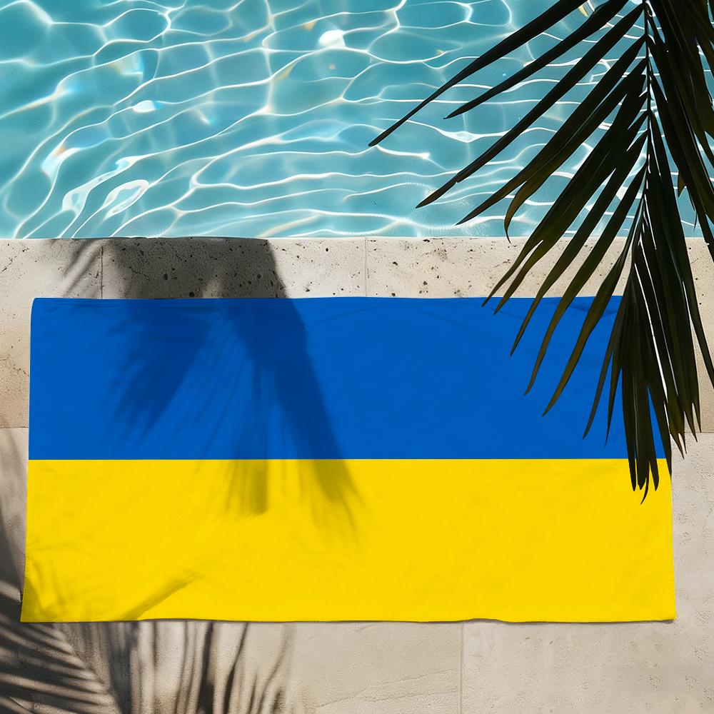 Nation U-Ukraine Flag Towel Drying Bath Towel Applicable To Light Swimming Camping Yoga Beach Out