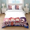 Doki Doki Literature Club Bedroom 3Pcs Bedding Set Soft Bed Sheet Pillowcases Home Bedding Decoration