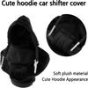 Auto Schalthebelabdeckung Schalthebelknauf Hoodie Abdeckung Dekoration Passend für Manuell Automatik Auto Schalthebel Innenzubehör