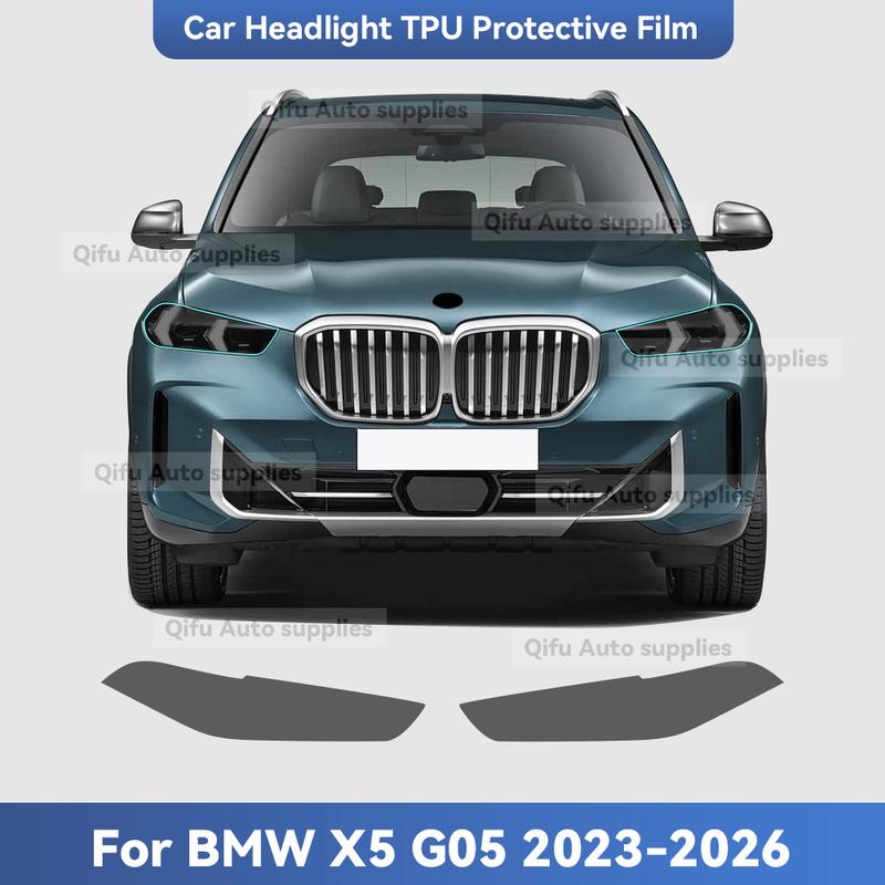 For BMW X5 G05 -2026 TPU Headlight Anti-Scratch Smoke Black Transparent Modification Color Changing Protective Film