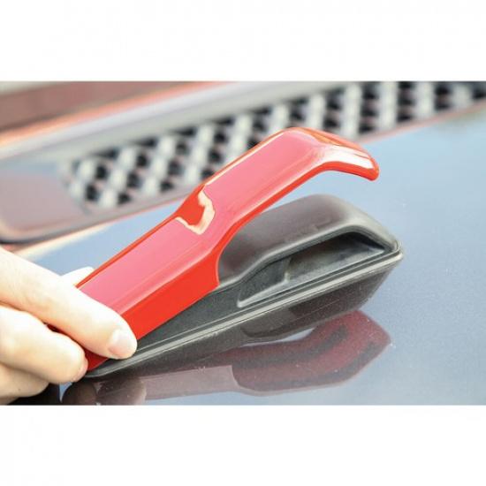 2x Hood Hinge Decoration Cover Trim Kit for Jeep Wrangler JL JLU 18+/JT 20+ Red