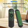 Trådløs stemmefjernkontroll 7-farget bakgrunnsbelyst luftmus 2.4G Bluetooth minitastatur oppladbart IR-læring for MacBook Smart TV Android TV-boks