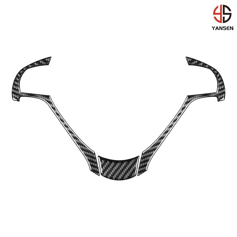 For Acura TL 2009-2014 Carbon Fiber Car Steering Wheel Cover Trim Interior Accessories
