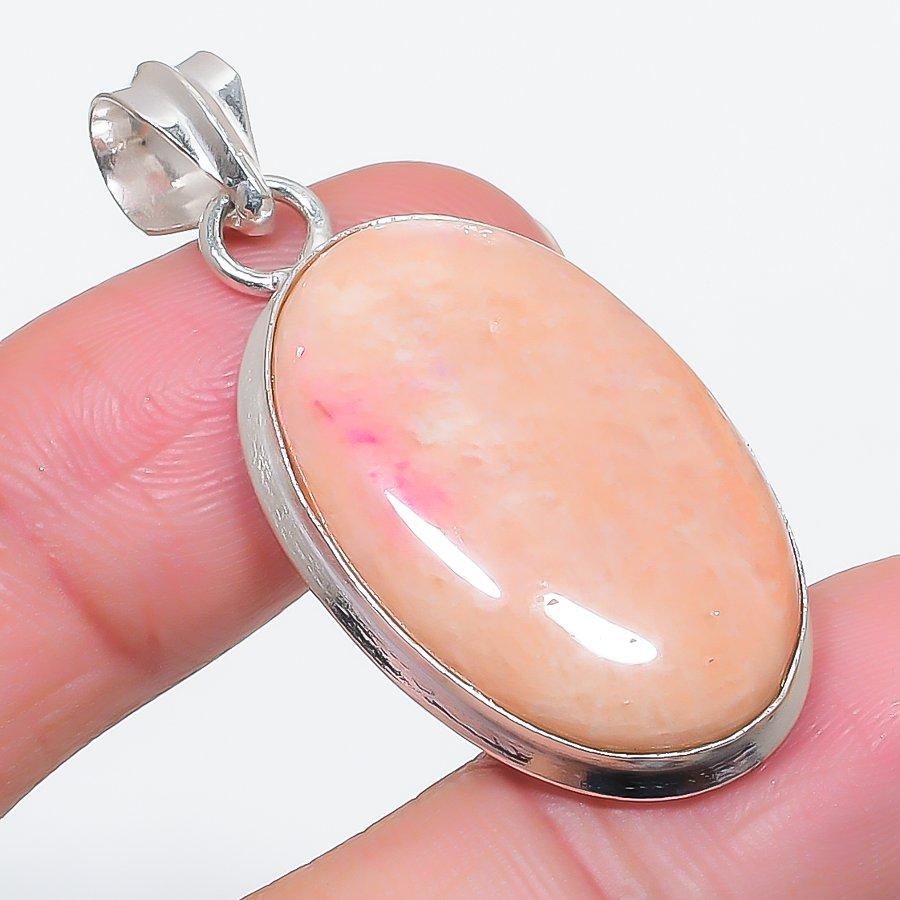 

Natural Orange Aventurine 925 Sterling Silver Jewelry Pendant 1.81 z4D93