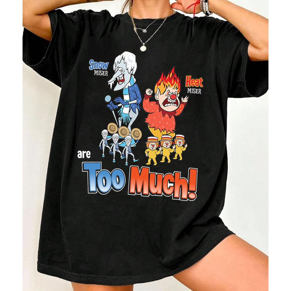 Christmas Miser Brothers Too Much Shirt Black Unisex Size S-5XL 1H0742 Unisex T-Shirt XXL