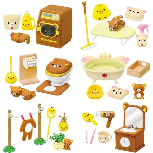 Re-ment Rilakkuma Feel Refreshed and Happy In the Rilakkuma Room! 1 Box, Approximately H115 X W70 X D50mm, Made of PVC and ABS