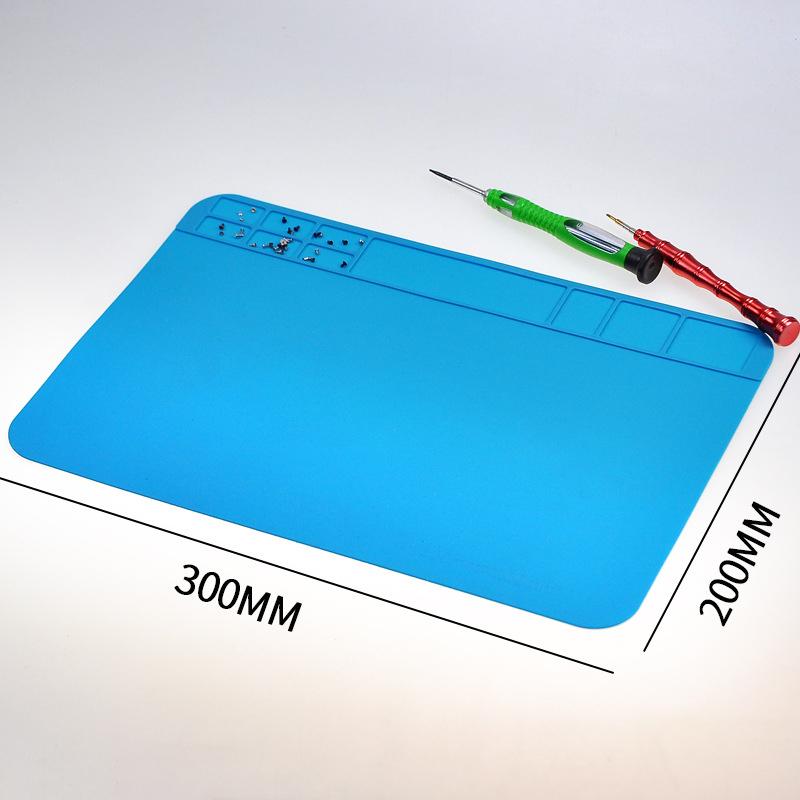 Anti-static Maintenance Work Mat Computer and Mobile Phone Repair Workbench Mat 20x30cm High Temperature Resistant Silicone Pad