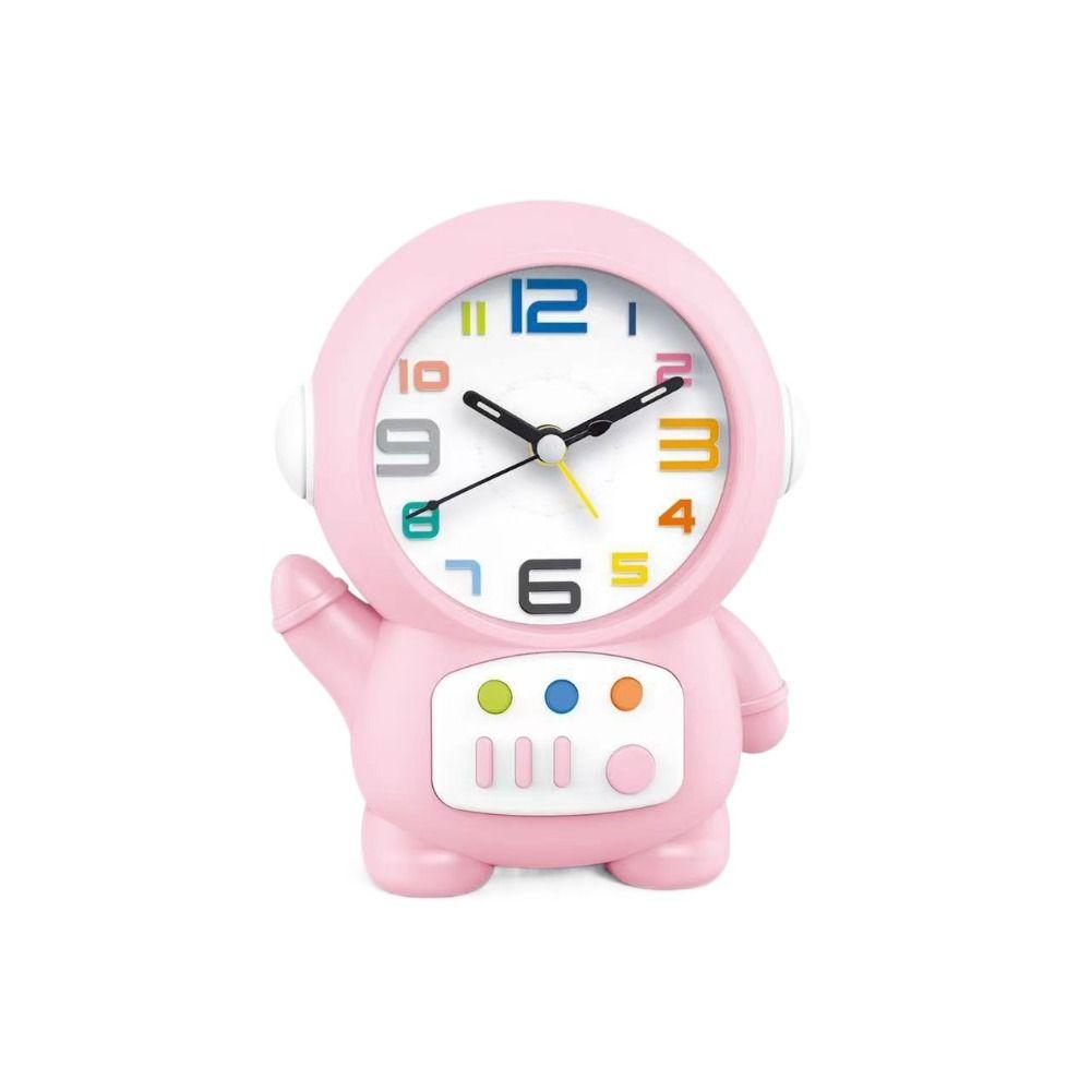 Astronaut Shaped Astronaut Desk Lamp Plastic Bedside Clocks Glowing Alarm Clock  Kids