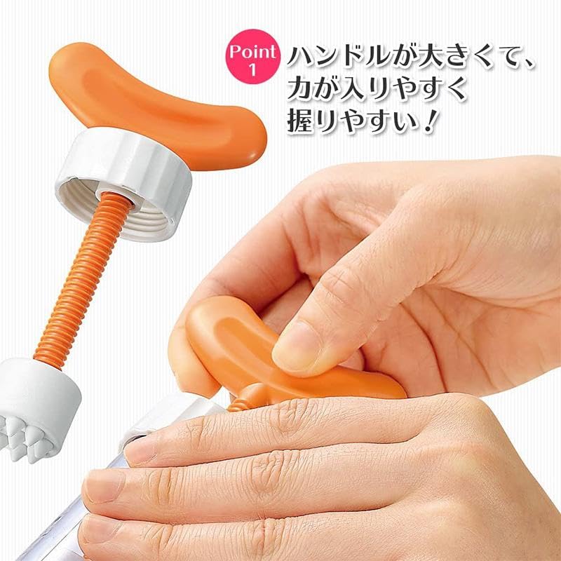 NEIGHBOR CLOWN Garlic Press Garlic Quick Single Kitchen Cooking Convenient Made in RC Sticker Included - Condiment, Cooking, Housewife, Person,