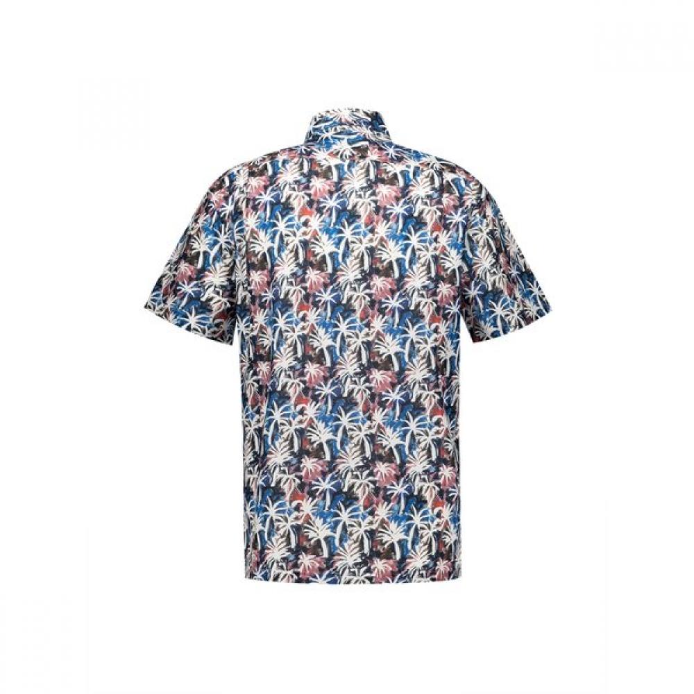 S.t. Dupont Hawaiian Print Regular Fit Short Sleeve Shirt Se4mm11hs118sbu