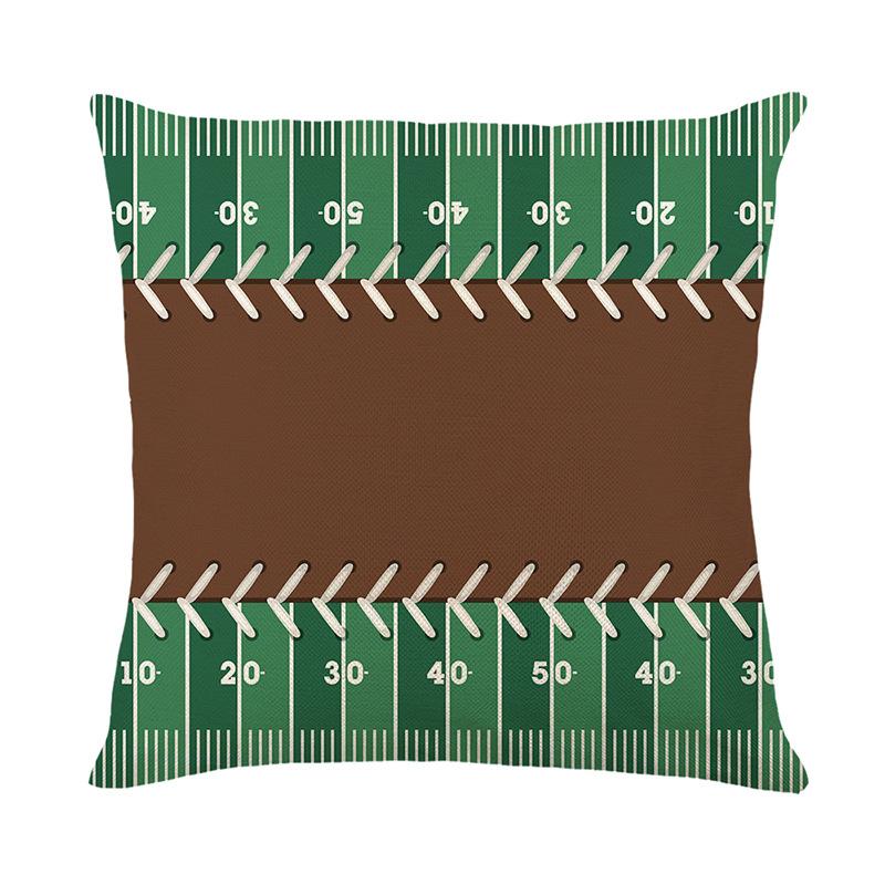 

Rugby Print Pillow Cover Autumn New Home Sofa Decoration Cushion Cover Bedroom Pillow Cover 45 * 45Cm (without pillow core)