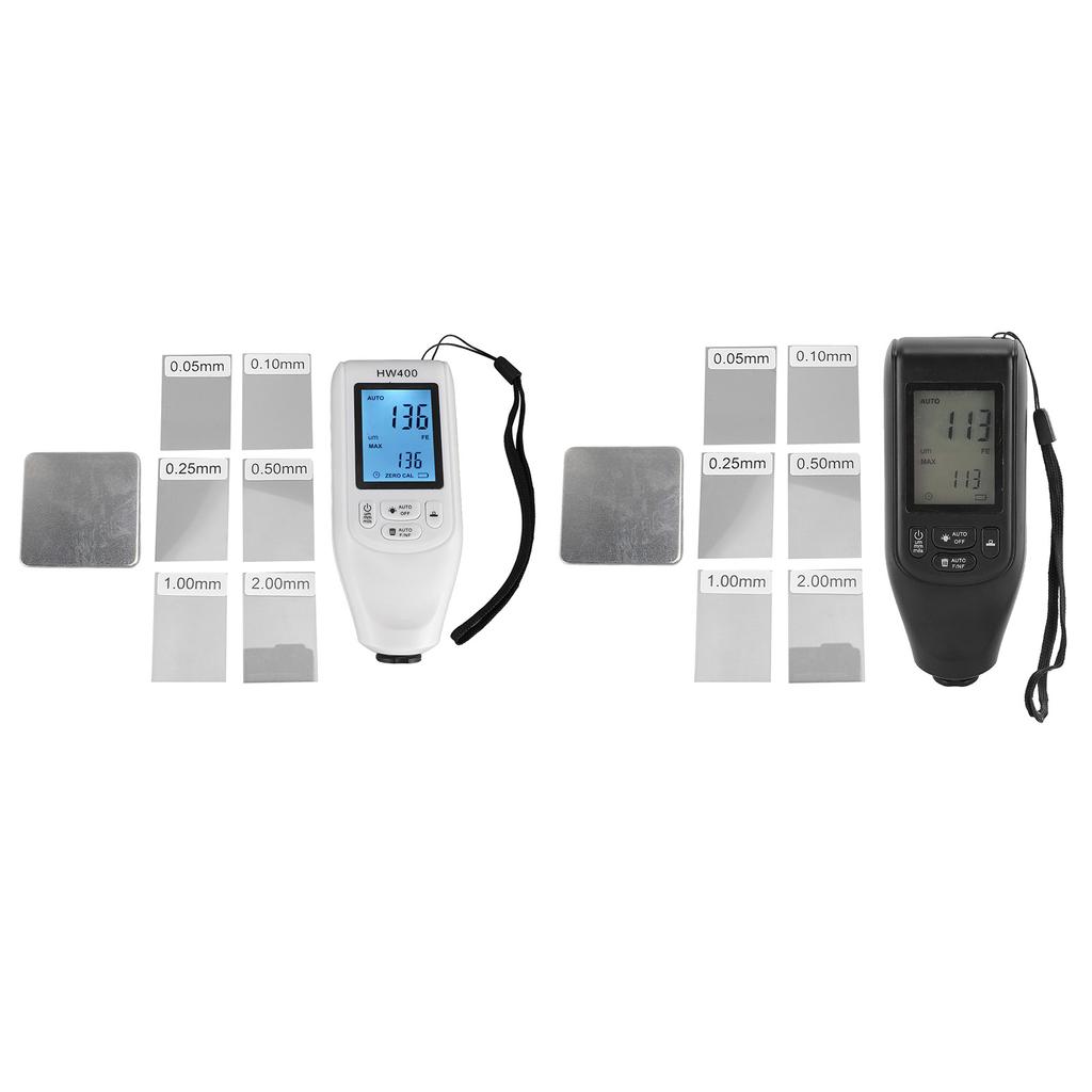 Lackschichtdickenmessgerät 0-2000um 3 Einheiten FE NFE Automatische Erkennung Digitales Schichtdickenmessgerät