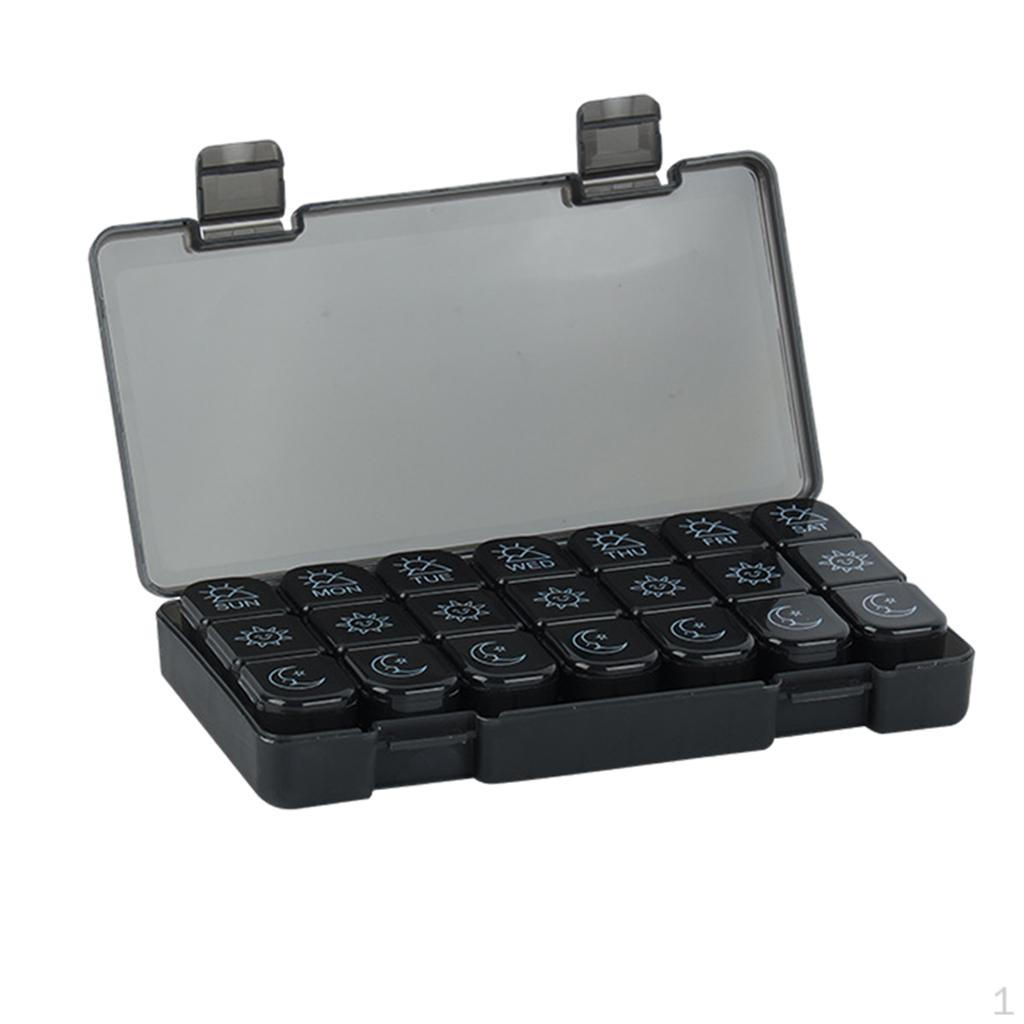 

Органайзер ly One Aids Travel Портативный 3 раза в день с отделениями, контейнером-планировщиком, напоминаниями для