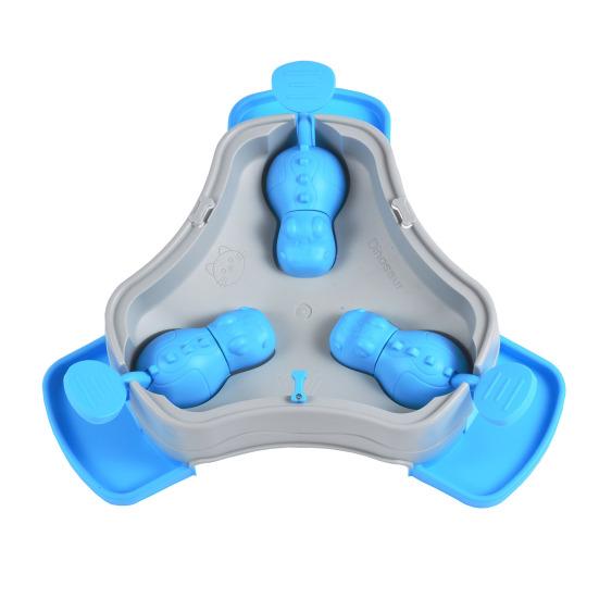 

Dog Treat Dispenser Toy Interactive Treat Dispensing Toy Fun Puzzle Feeder Toy for 1 to 3 Cats Dogs Mental Stimulation Extends Eating B