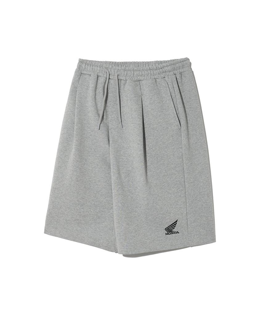 PHYPS MOTORCYCLE Honda Original Wing Logo Bermuda Sweat Pants_Gray