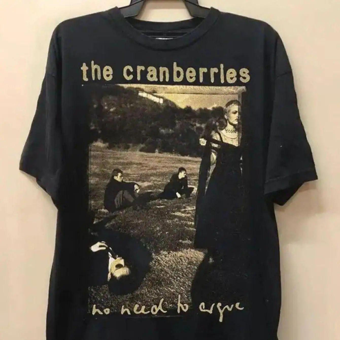 

Punk Rock Band Tops 1995 Cranberry Band Vintage Pattern T-Shirt Print Cotton Crew Neck Short Sleeve Casual Loose T Shirt Unisex 5XL