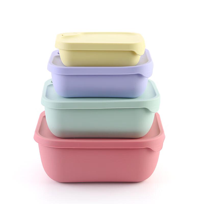 

ZISIZ Silicone Lunch Box Set, 4-Piece