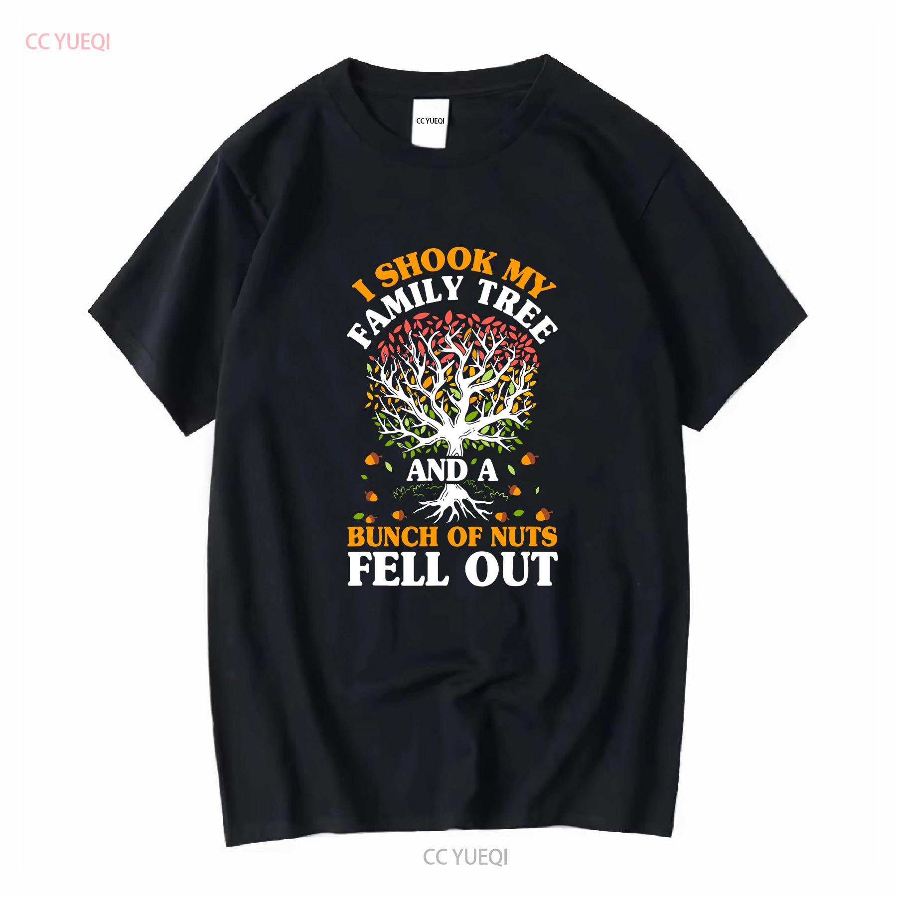 

Shook My Family Tree Nuts Fell Out Funny Reunion Genealogy T Shirt vintage Washed Top For Everyday Wear homme designer clothes 4XL