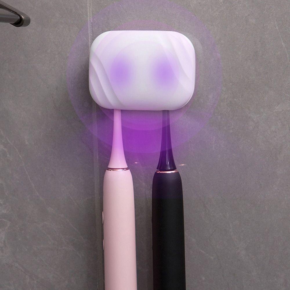 Rechargeable Smart Toothbrush Sterilizer 2 Brush Slots UV Toothbrush Sterilizer Rack  Home