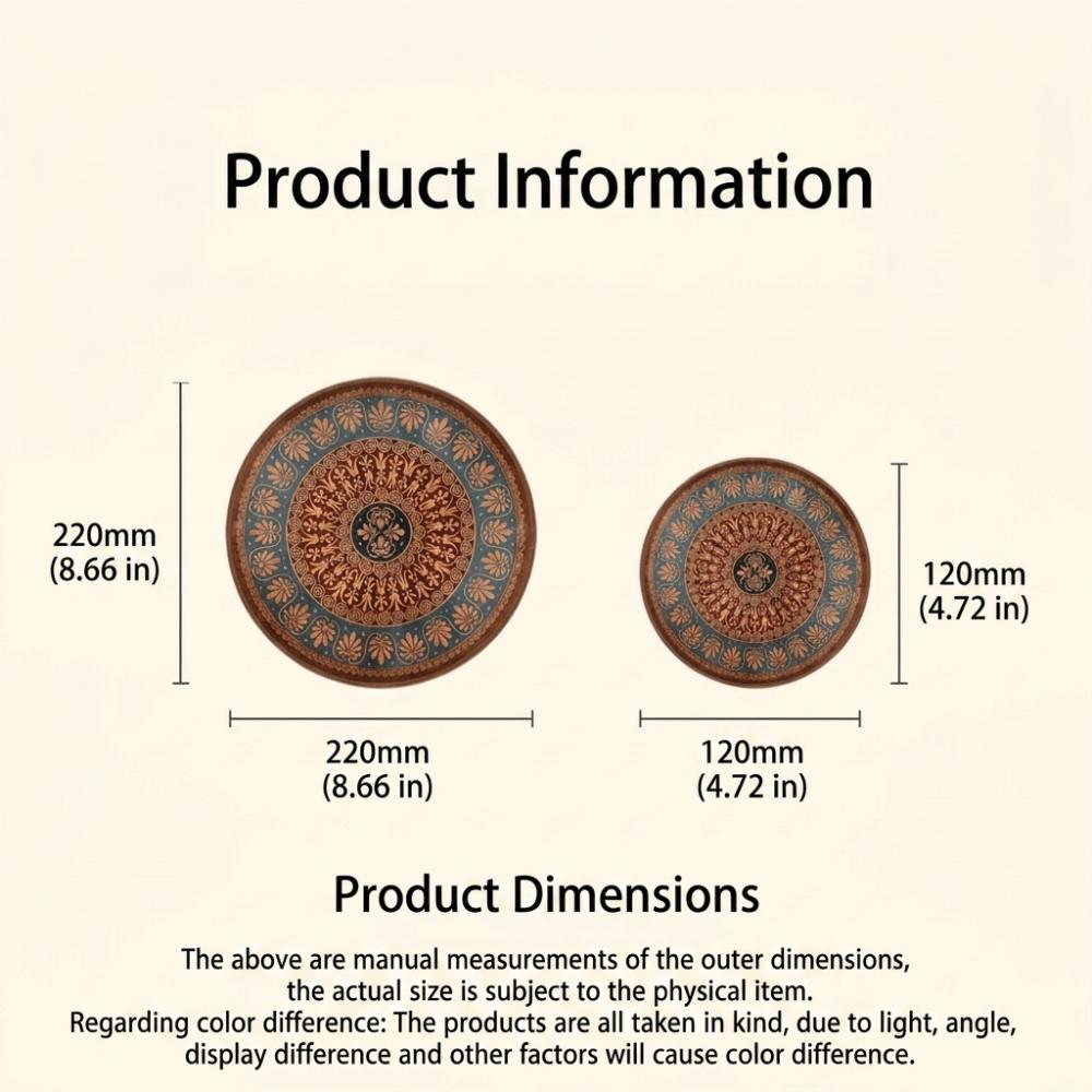 4Pcs Boho Style Pot Holders Round Heat Insulating Trivets Heat Resistant Mats Dining Table