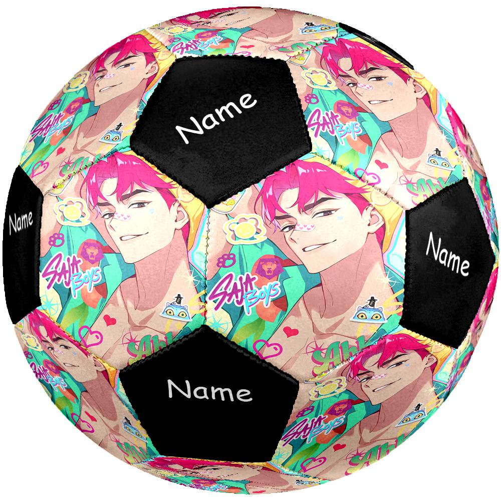Custom Name Saja Boys Theme Size 5 Soccer Ball, Suitable for Both Indoor and Outdoor Matches, a Gift Suitable for Everyone.