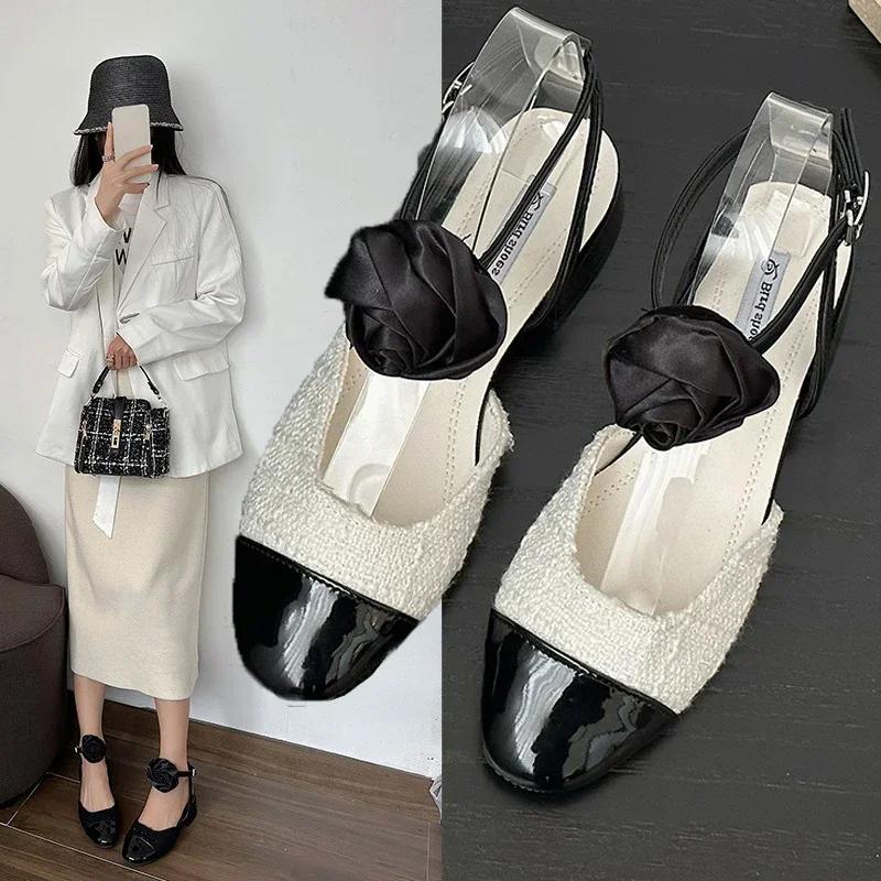 Women Shoes New  Autumn Korean Style Rose High Heels Women Fashion Mixed Colors Mary Jane Shoes for Women Zapatos De Mujer