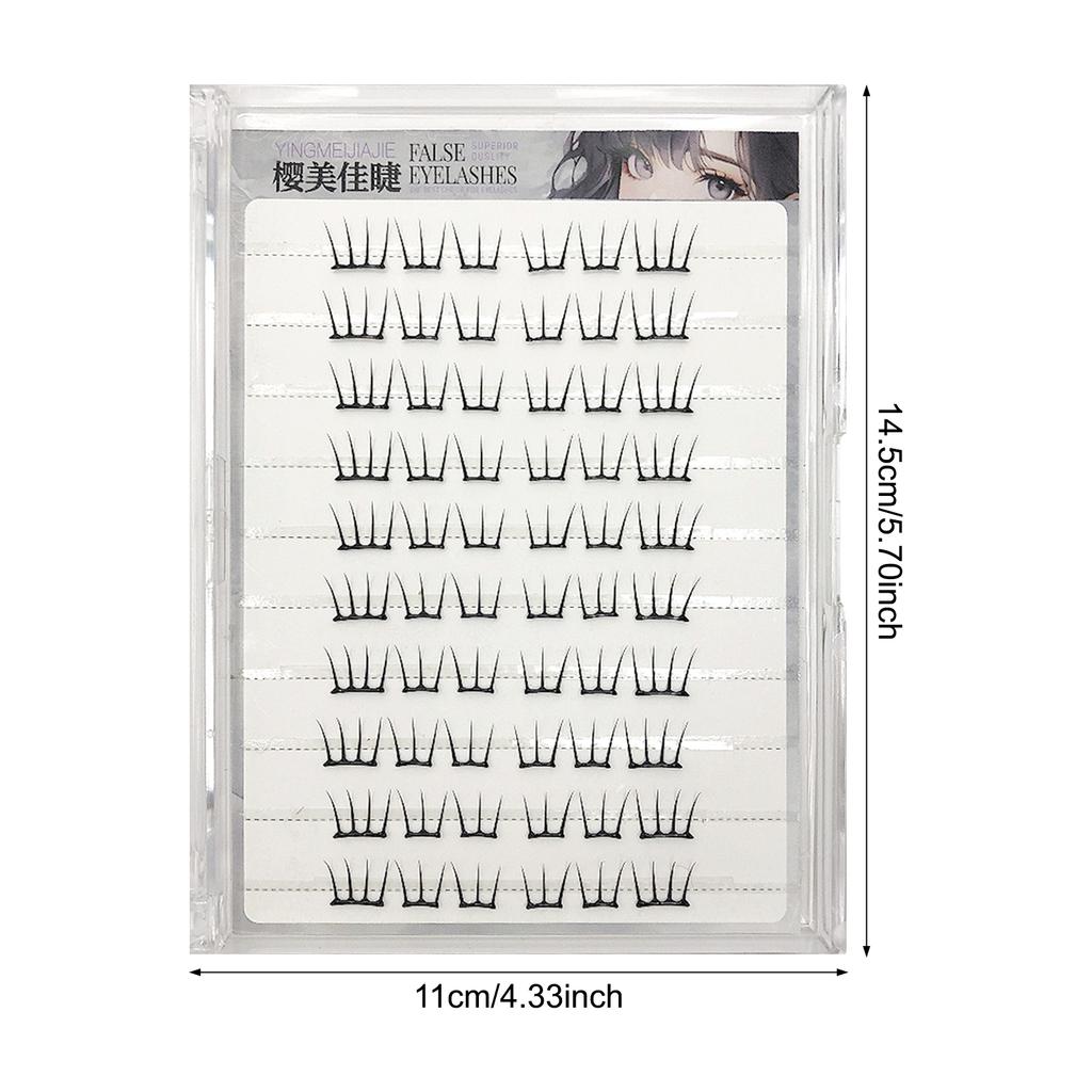 11-13mm Glue Free False Eyelashes Natural Cosplay False Eyelashes for Beginner & Proficients Friendly