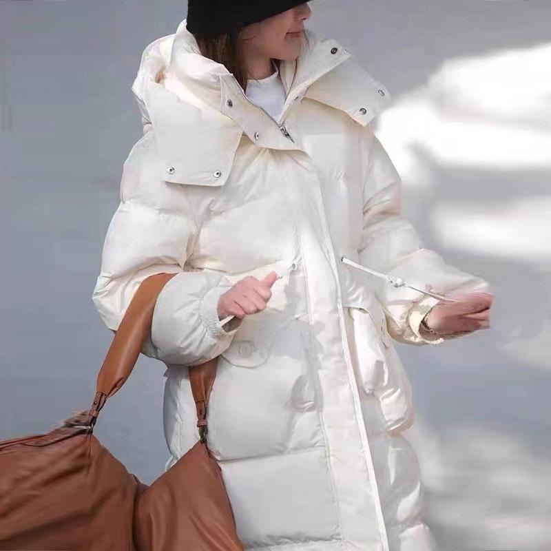 Medium and long down jacket women's duck down winter 2024 new women's down jacket fashion high-end women