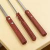 SMVP Large Flat BBQ Skewers with Wooden Handle, 2-Pack