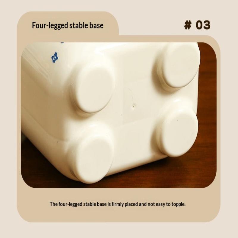 Creative Cartoon Desktop Storage Box Multi Functional Dustproof Space Saving For Student Desk Office