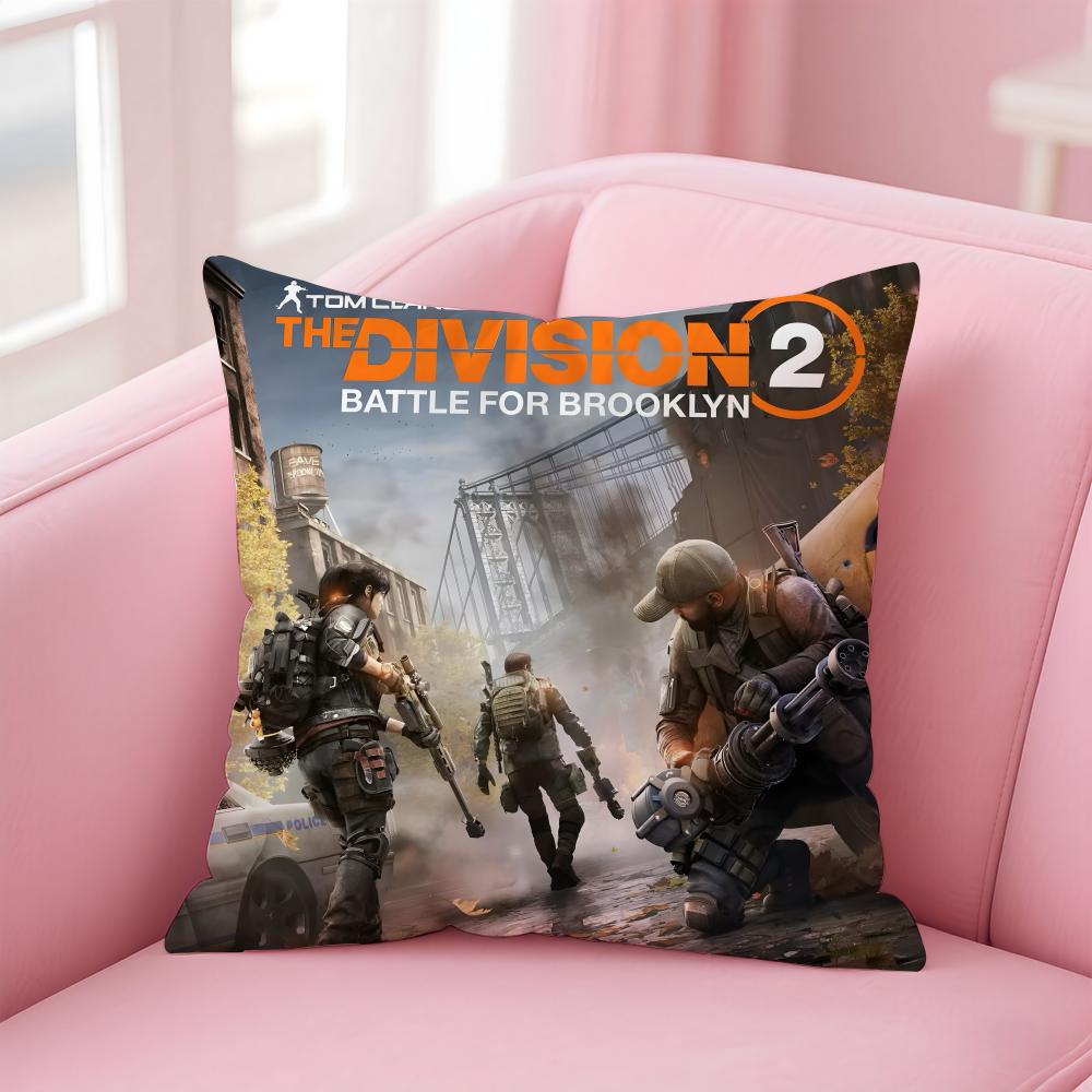 Tom Clancys The Divisions Cushion Cover Comfortable Reversible Pillow Cover Ideal For Car Sofa Bedroom & Beyond