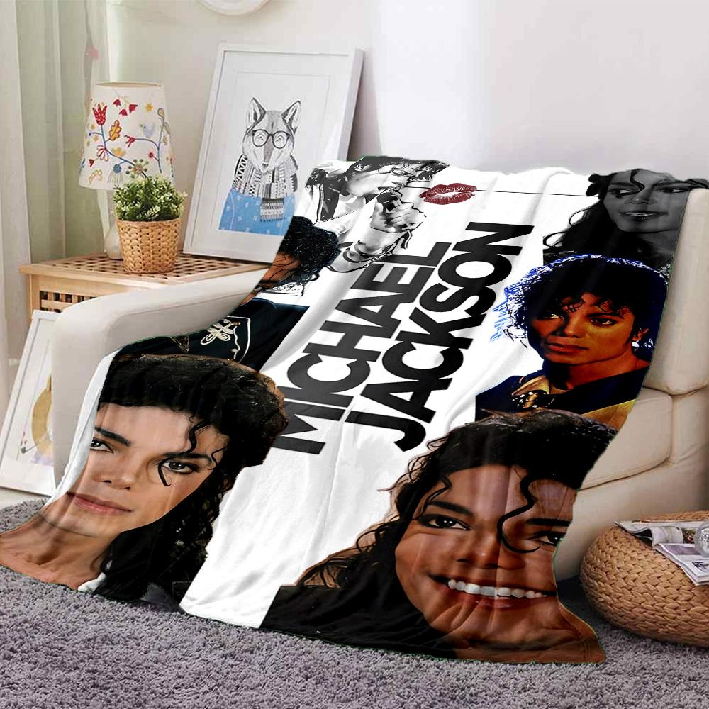 1pc Michael Jacksons Versatile Looks Flannel Blanket,Ultra Soft Warm Plush Throw for Home Bedroom Bed Sofa Cover Camping Picnic Gift Y72413