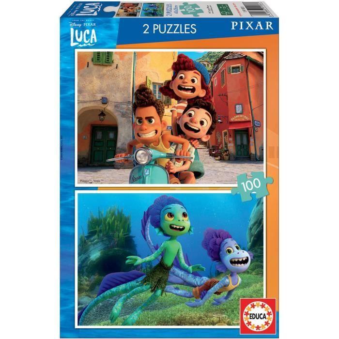 Puzzle EDUCA - Luca Disney - 2x100 Pièces - Pour Enfants De 3 Ans Et Plus