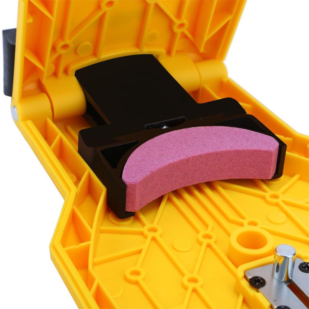 Woodworking Chainsaw Sharpener with Stand and Sharpening Stone – Fast Chain Sharpening Tool