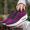 Sneakers Women Walking Shoes Air Cushion Comfortable Breathable Outdoor Casual Shoes Thick Bottom Increasing Height Lace-up
