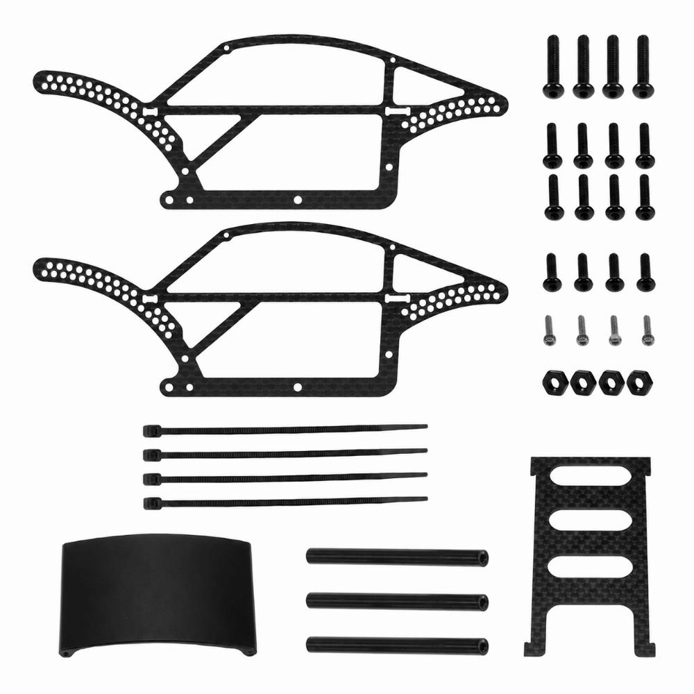 1/18 Scale Carbon Fiber Chassis for TRX4M Defender Bronco 1/18 RC Crawler Car RC Crawler Upgrade