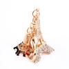 Eiffelturm Strass Schlüsselanhänger Charm Anhänger Handtasche Tasche Schlüsselanhänger Kette Schlüsselanhänger
