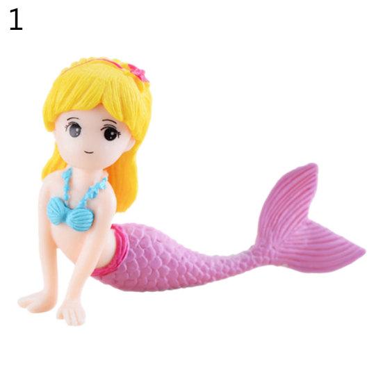 DIY Mermaid Mini Model Figurine Miniature Fairy Garden Bonsai Aquarium Decor