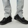 Spring and Autumn Zipper Slit Micro-Flared Jeans Men's Loose Straight American Retro High Street Niche