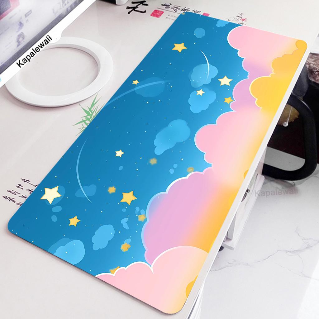 Space Mouse Pad Pc Rubber Mousepad Apoio De Pulso Teclado Mouse Mat Kawaii Cute Keyboard Pads Office Large Desk Protector Mat